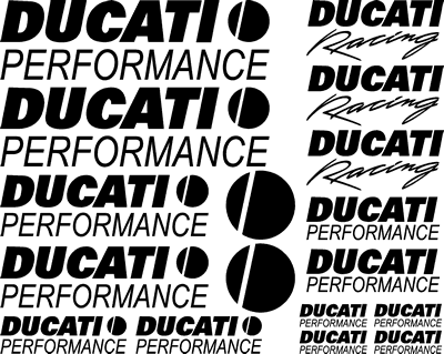 Ducati Performance 17 Decal Set