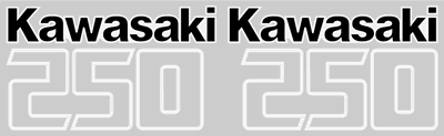 Kawasaki KL 250 Decal Set 1983 Model