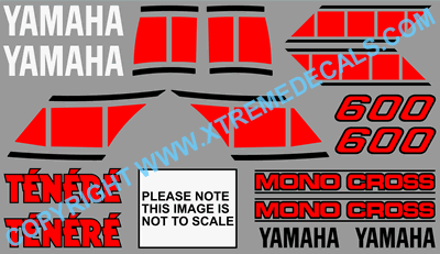 1983 1984 1985 Yamaha XT 600 Tenere 3 colour