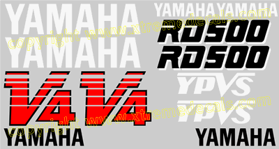 Yamaha RD500 1985 Full Decal Set B