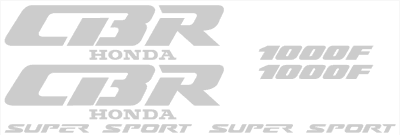 Honda CBR 1000F Decal Set 1991 Model