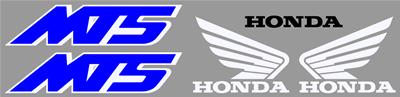 Honda MT5 Full Decal Set 1993 Style B