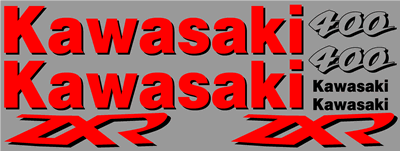 Kawasaki ZXR-400 Decal Set 1993 Model