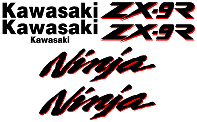 Kawasaki ZX-9R Decal Set 1994 Model