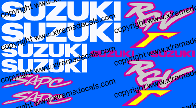 Suzuki RGV 250 Decal Set 1995 Style