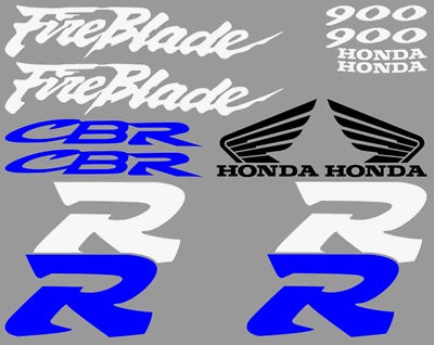 Honda Fireblade 1997 Model Full Decal