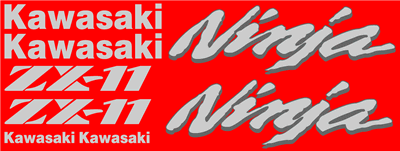 Kawasaki ZX-11 Decal Set 1998 Model