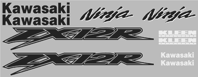 Kawasaki ZX-12R Ninja Decal Set 2001 Model