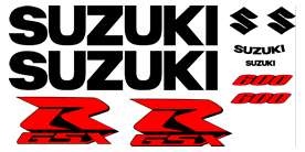 Suzuki GSXR 600 2008 Decal set