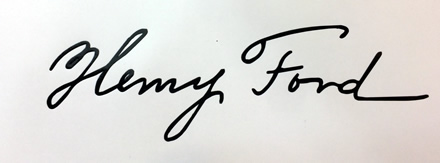 Henry Ford Signature decal