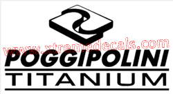 POGGIPOLINI TITANIUM decal