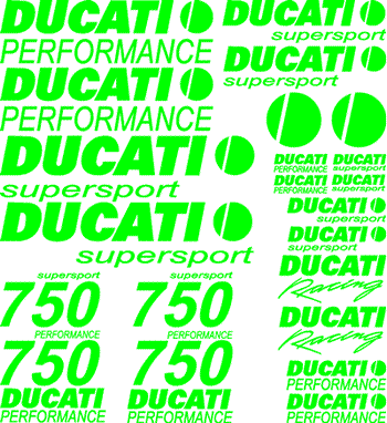 750 Ducati Supersport 24 Decal Set