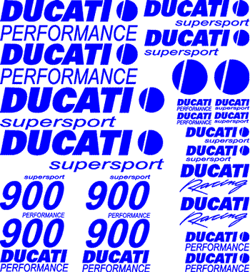 900 Ducati Supersport 24 Decal Set