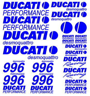 996 Ducati desmoquattro 24 Decal Set