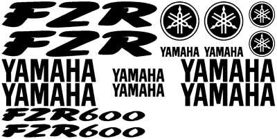 Yamaha FZR 600  Decal Set