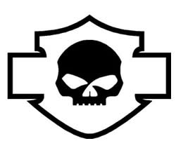 Harley Willie G Skull Decal