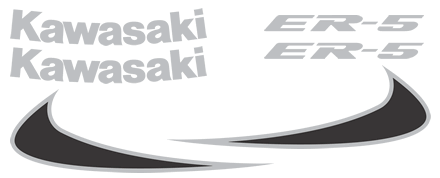 Kawasaki ER5 Decal set 2005 2006 Models