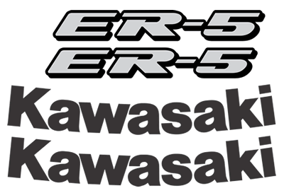 Kawasaki ER5 Decal set 2002 Models