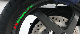 Kawasaki Ninja Rim Decal set