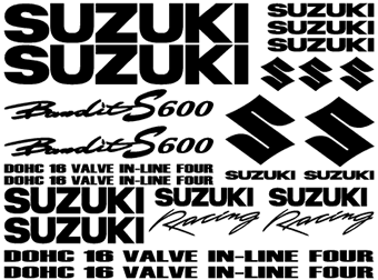 Suzuki Bandit 600S Full Decal Set