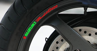 Suzuki Bandit S600 Rim Decal set