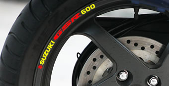 Suzuki GSR600 Rim Decal set