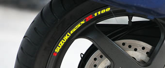 Suzuki GSXR 1100 Rim Decal set