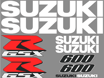 Suzuki GSXR 600 2000 Model Decal Set