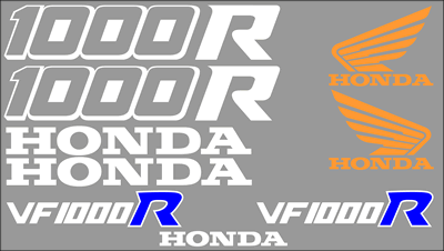 Honda VF1000R Decal Set