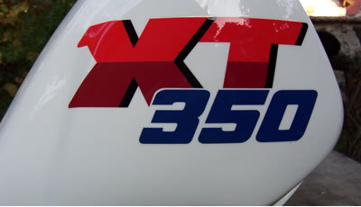 Yamaha XT 350 Decal