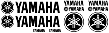 Yamaha 10 Decal Set