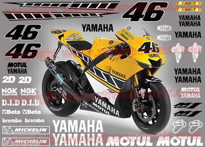 Yamaha Laguna Full Race Decal Set