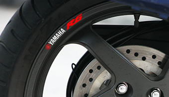 Yamaha YZF R6 Rim Decal set