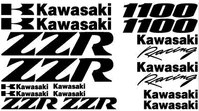 High Quality Decals Kawasaki ZZR1100